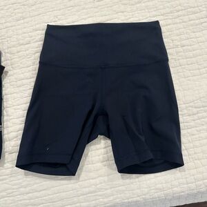 lululemon athletica Women's Navy High-Rise Bike Shorts